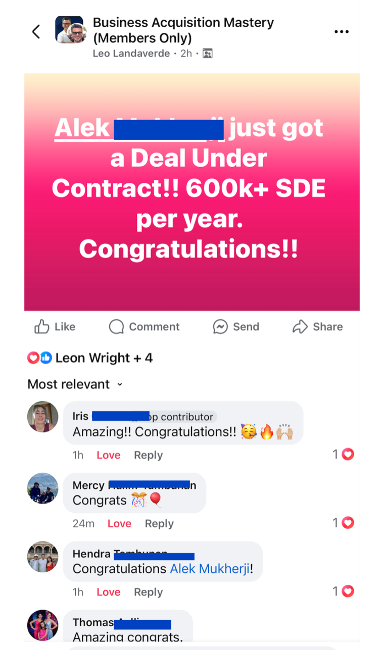 Testimonial from Alek