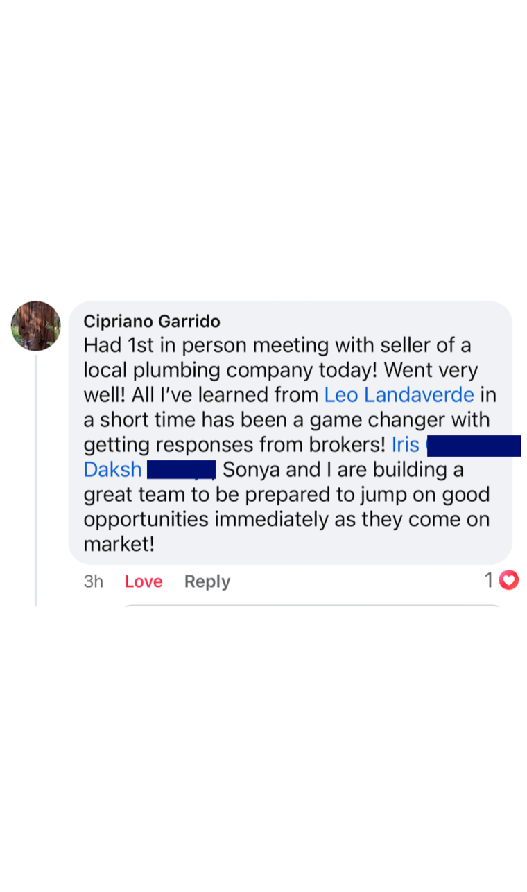Testimonial from Cipriano