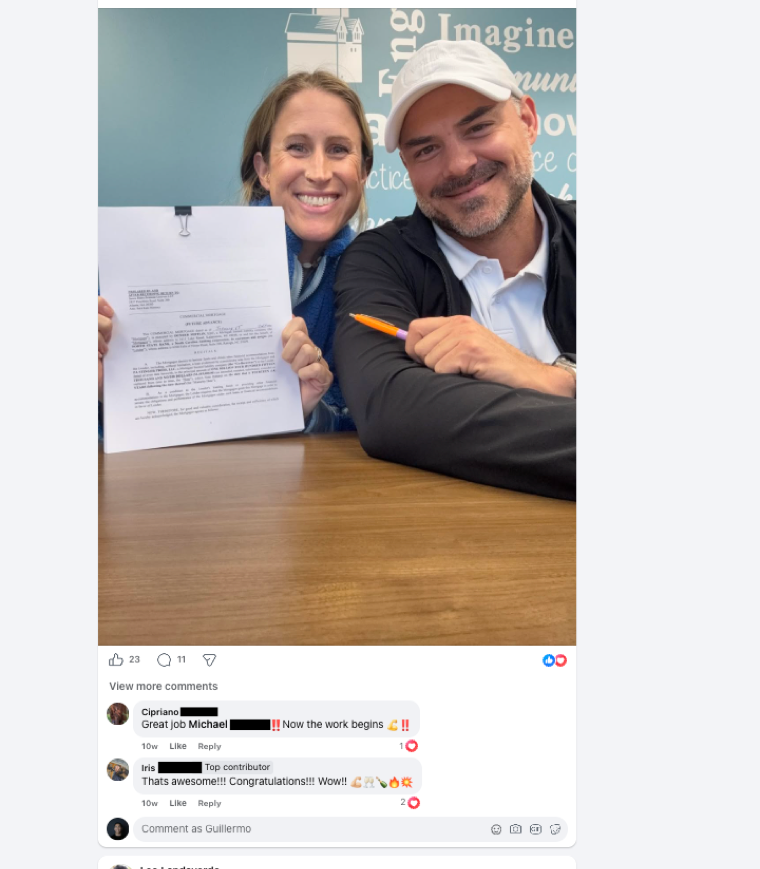 Member testimonial screenshot