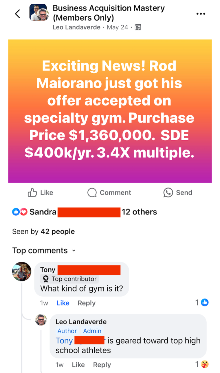 Testimonial from Rod